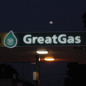 Great Gas Vacuum Formed Letters And Logo