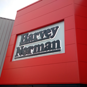 Harvey Norman Built Up Letters Painted And Lit