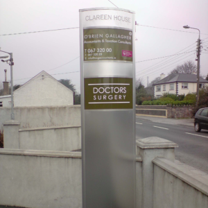Stainless Illuminated totem