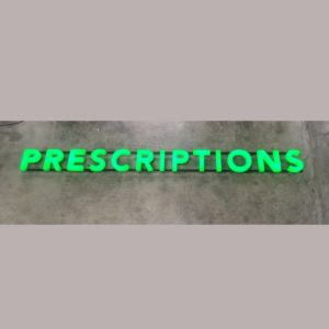 Prescriptions Sign Mounted 22